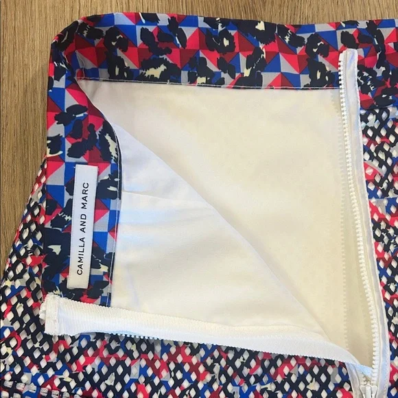 Camilla & Marc Vibrant A-Line Mesh Skirt Size 6 - Picture 7 of 9